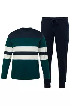 Длинная пижама JP1880 Long Pajamas, изумрудный