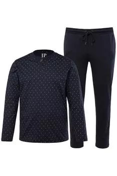 Длинная пижама JP1880, темно-синий