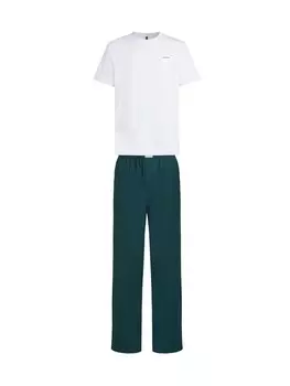 Длинная пижама Karl Lagerfeld, цвет Emerald/White