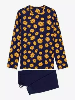 Длинная пижама люберон Hom, синий