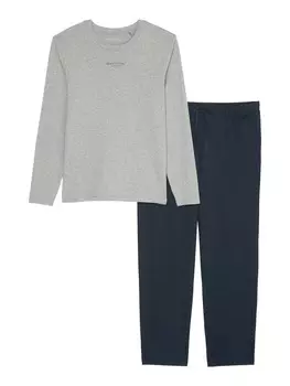 Длинная пижама Marc O'Polo Mix & Match, цвет mottled grey/Black