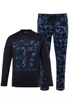 Длинная пижама Men Plus, цвет Navy/Dark blue