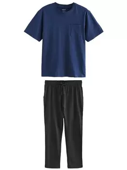 Длинная пижама Next, цвет Navy/Black