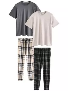 Длинная пижама Next Long Pajamas, цвет beige/black