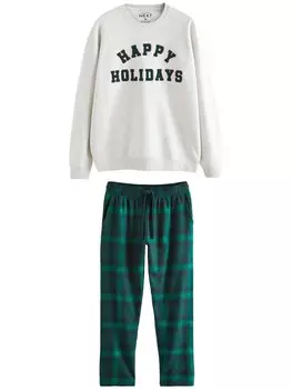 Длинная пижама Next Long Pajamas, зеленый