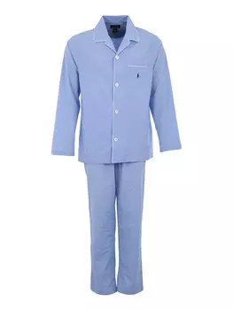Длинная пижама Polo Ralph Lauren, светло-синий