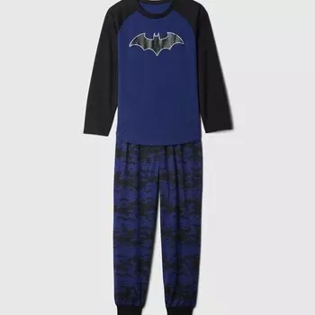 Длинная пижама с принтом бэтмена Gap, черный