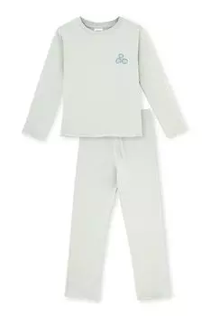 Длинная пижама с волнистыми концами Dagi, зеленый