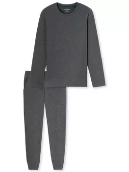 Длинная пижама SCHIESSER Modern Nightwear, серый