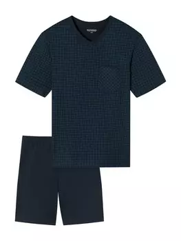 Длинная пижама SCHIESSER, ночной синий