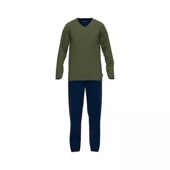 Длинная пижама TOM TAILOR, цвет Navy/Green