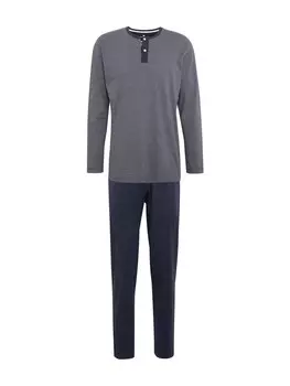 Длинная пижама TOM TAILOR Long Pajamas, морской синий