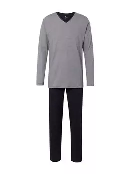 Длинная пижама TOM TAILOR Long Pajamas, темно-синий
