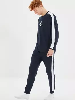 Длинная пижама Trendyol Long Pajamas, темно-синий