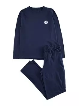 Длинная пижама Trendyol, темно-синий