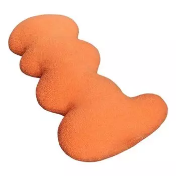 Длинная подушка в форме завитка, мягкая, удобная, милая декоративная подушка из полипропиленового хлопка, длинная полосатая подушка, товары для дома, оранжевый цвет Stuttg