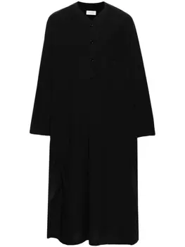 Длинная поплиновая рубашка LEMAIRE, черный