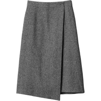 Длинная повседневная юбка JWANDERSON Co, женская, темно-серая UNIQLO, темно-серый