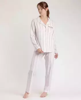 Длинная розовая женская вязаная пижама Admas