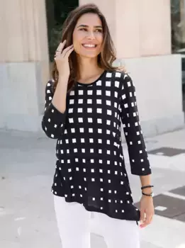 Длинная рубашка Classic Basics "Long Shirt", черно-белый