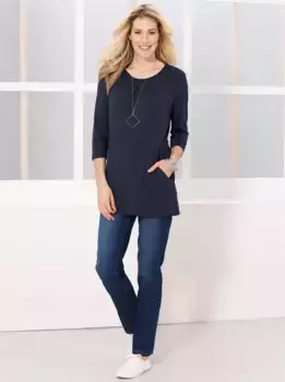 Длинная рубашка Classic Basics "Long Shirt", цвет морской волны