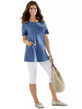 Длинная рубашка Classic Basics "Long Shirt", голубой