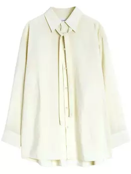 Длинная рубашка с завязками LEMAIRE, белый