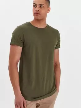 Длинная рубашка сдлонго Solid, зеленый