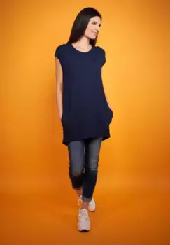 Длинная рубашка Seidel Moden, СДЕЛАНО В ГЕРМАНИИ, цвет морской волны