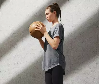 Длинная рубашка Tchibo, хизер серый