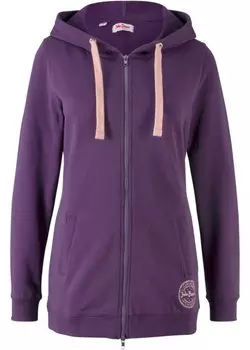 Длинная спортивная куртка John Baner Jeanswear, фиолетовый