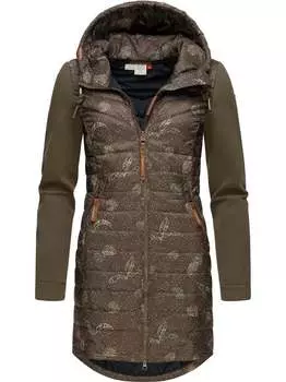 Длинная стеганая куртка с принтом lucinda Ragwear, зеленый