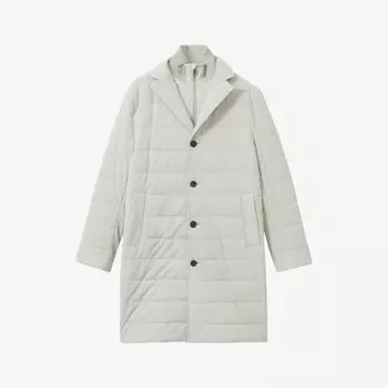 Длинная стеганая нейлоновая куртка Reiss, серый