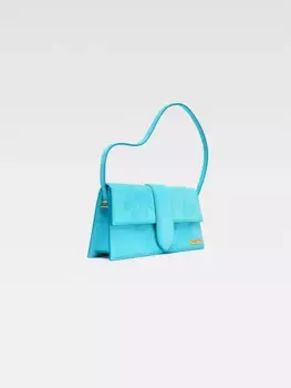 Длинная сумка через плечо с клапаном Ле Бамбино Jacquemus, светло-бирюзовый
