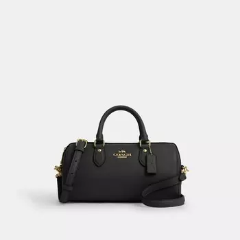 Длинная сумка-портфель Rowan COACH, золотой/черный