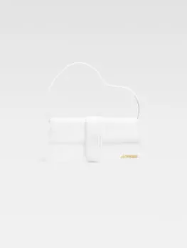 Длинная сумка с клапаном JACQUEMUS The long Bambino, белый