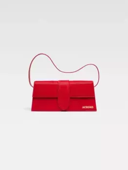 Длинная сумка с клапаном Ле Бамбино Jacquemus, темно-красный