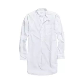 Длинная тканевая рубашка с полосатым воротником Engineered Garments, цвет Белый