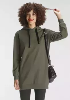 Длинная толстовка AJC с бархатным шнуром, хаки