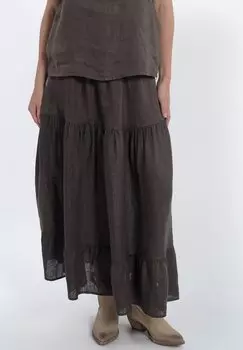 Длинная юбка ACANFORA, темно-коричневый