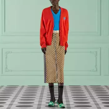Длинная юбка Adidas Originals X Gucci, черный