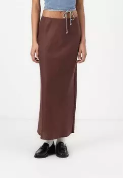 Длинная юбка AGNETA LONG SKIRT Samse Samse, коричневый