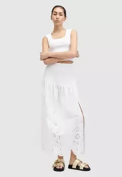 Длинная юбка ALEX EMB AllSaints, белый