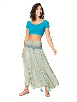 Длинная юбка Aller Simplement 2in1, цвет blau/gelb