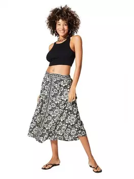 Длинная юбка Aller Simplement, черный/белый