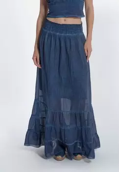 Длинная юбка BALZA ACANFORA, темно-синий