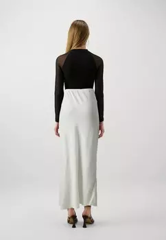 Длинная юбка Bdg Linen Mix Maxi Skirt BDG Urban Outfitters, белая