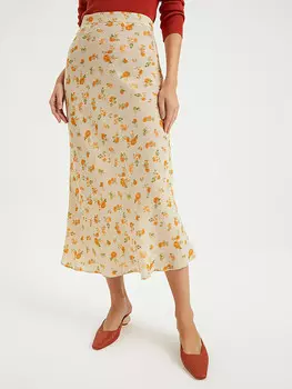 Длинная юбка BGN, кремовый