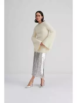 Длинная юбка By Malina, серебряный