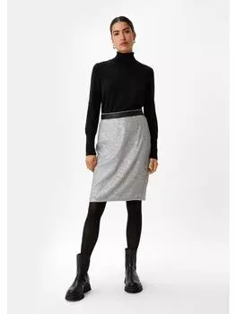 Длинная юбка comma CI, серебряный